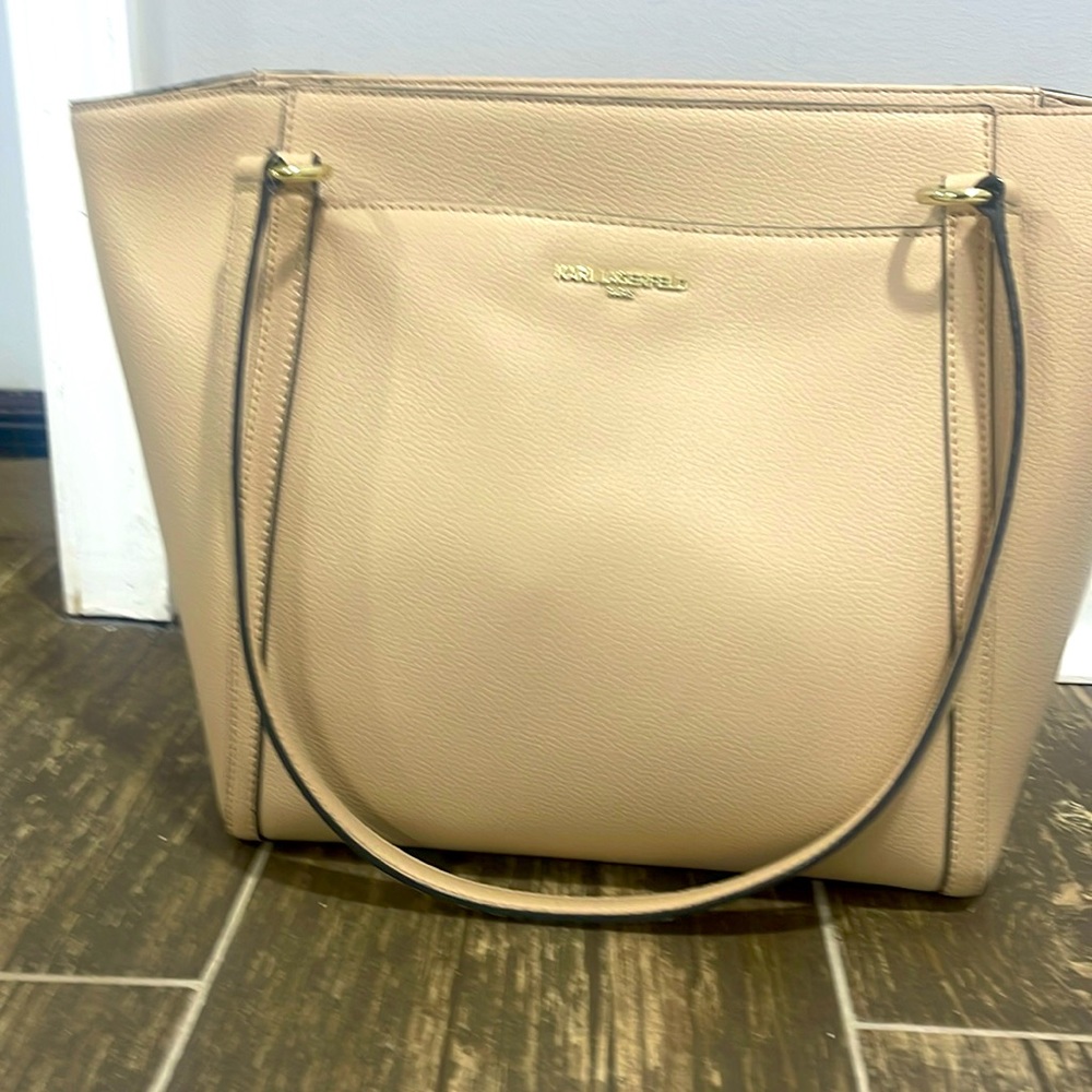 Karl Lagerfeld nude tote. Great shape, inly used few times.